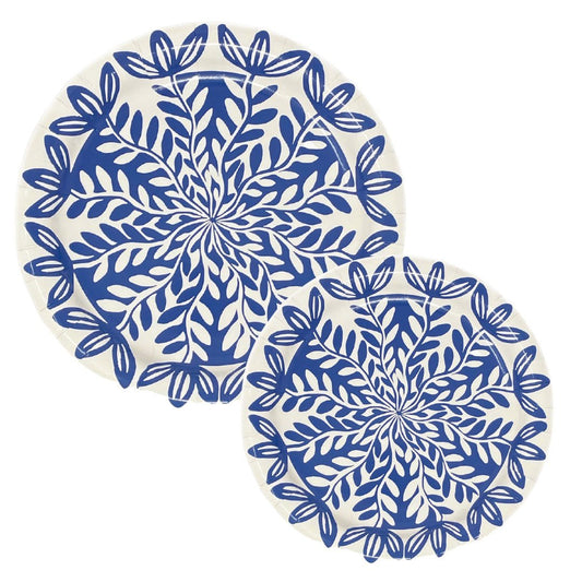 7' & 10' Blue Paper Plate Bundle