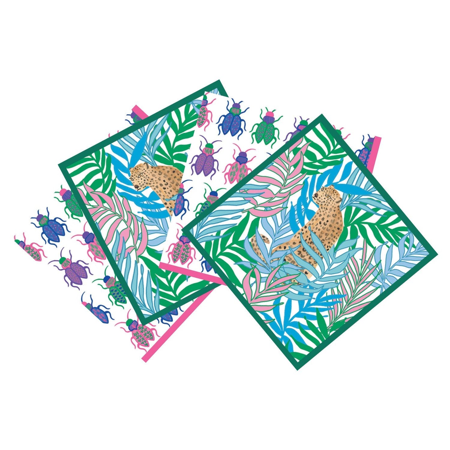 Leopard and Critter Paper Cocktail Napkin Bundle