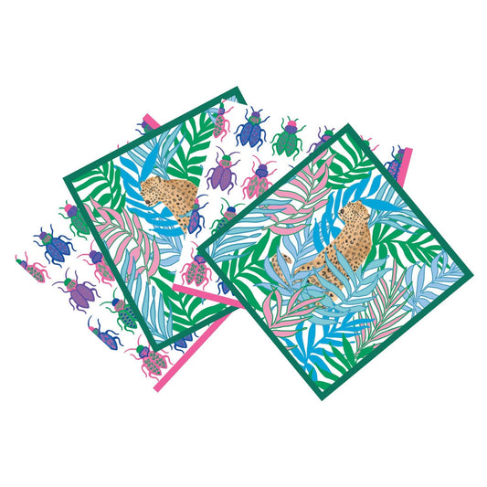 Leopard and Critter Paper Cocktail Napkin Bundle